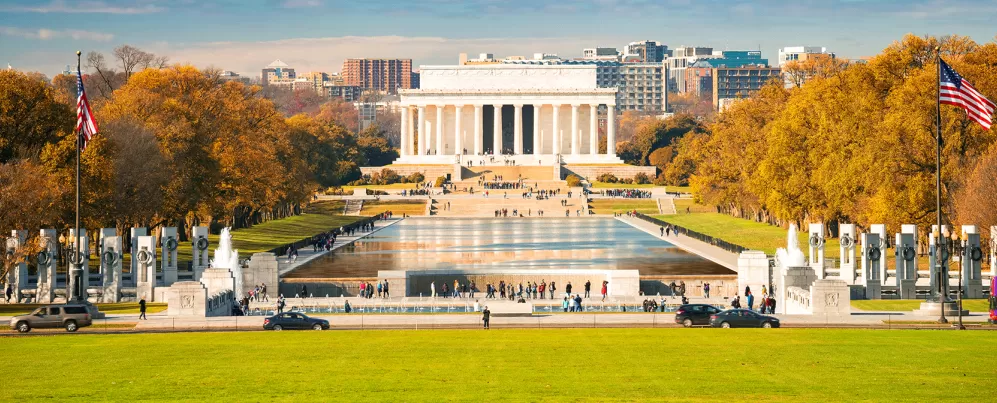 Lincoln Memorial during Fall